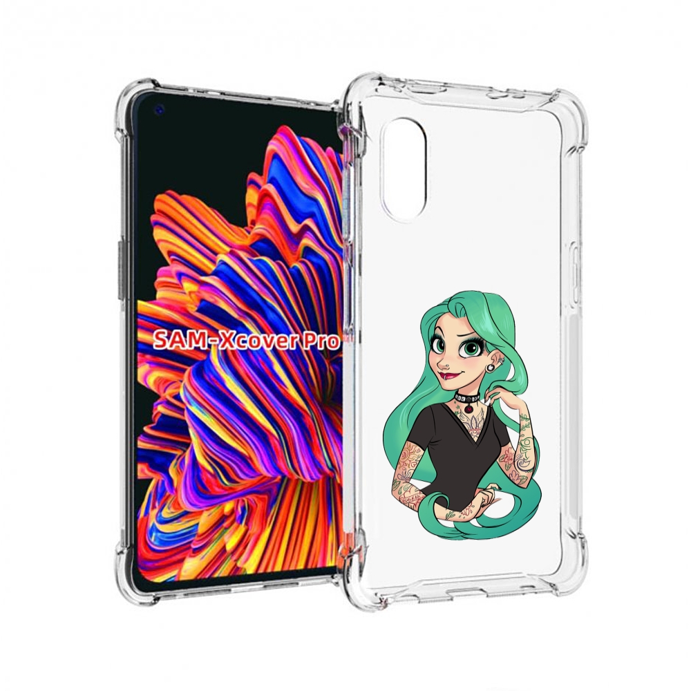 

Чехол MyPads рапунцель-в-тату женский для Samsung Galaxy Xcover Pro 1, Прозрачный, Tocco