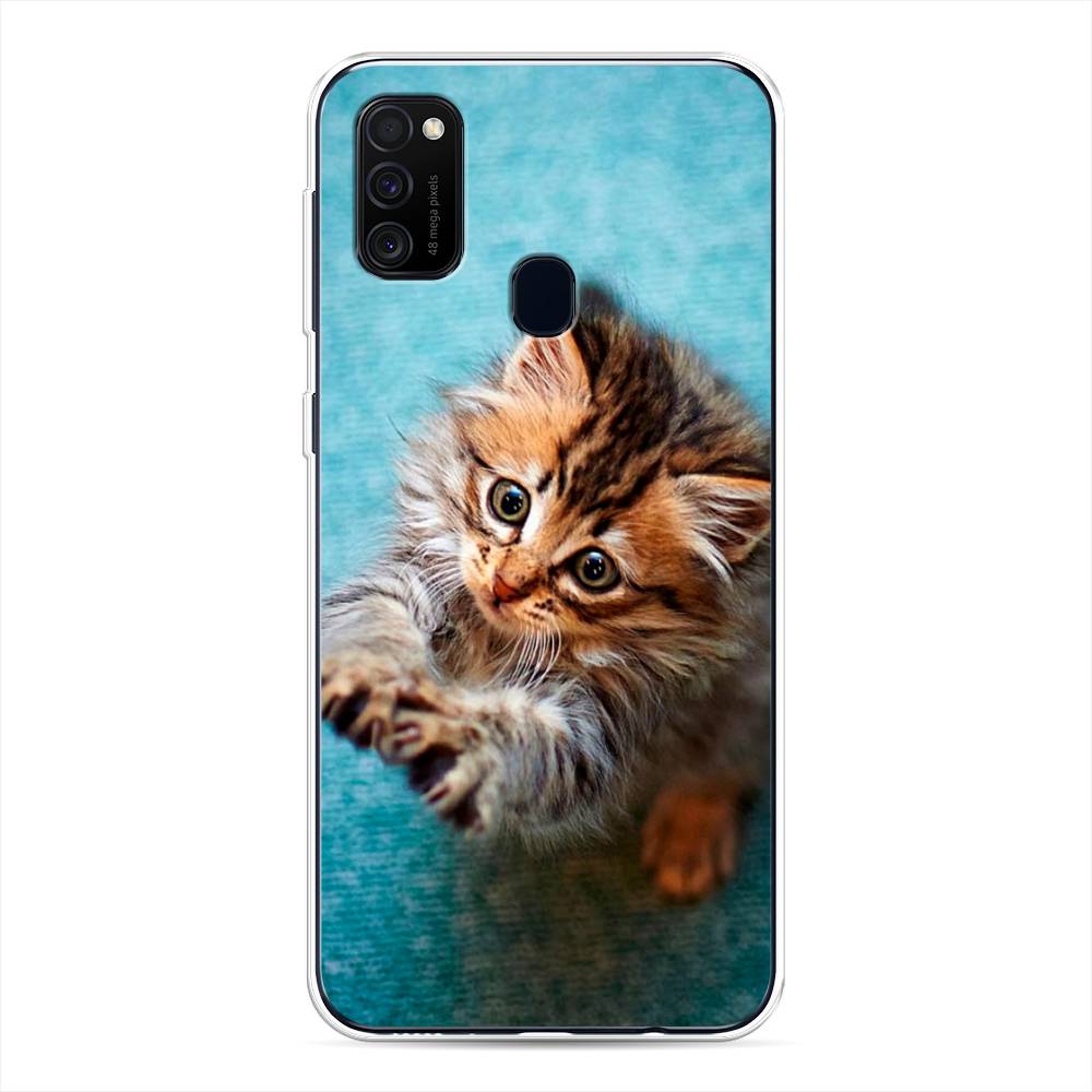 

Чехол Awog на Samsung Galaxy M30s/M21 "Котенок просит есть", Разноцветный, 29850-2