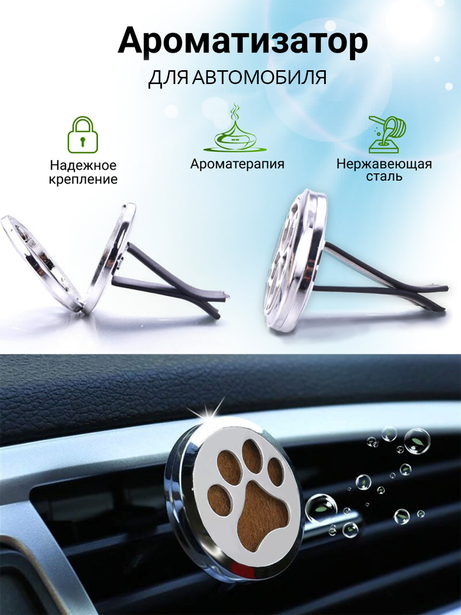 Автомобильный ароматизатор KOZI AROMADIFFUZLAPKI автопарфюм дефлектор многоразовый