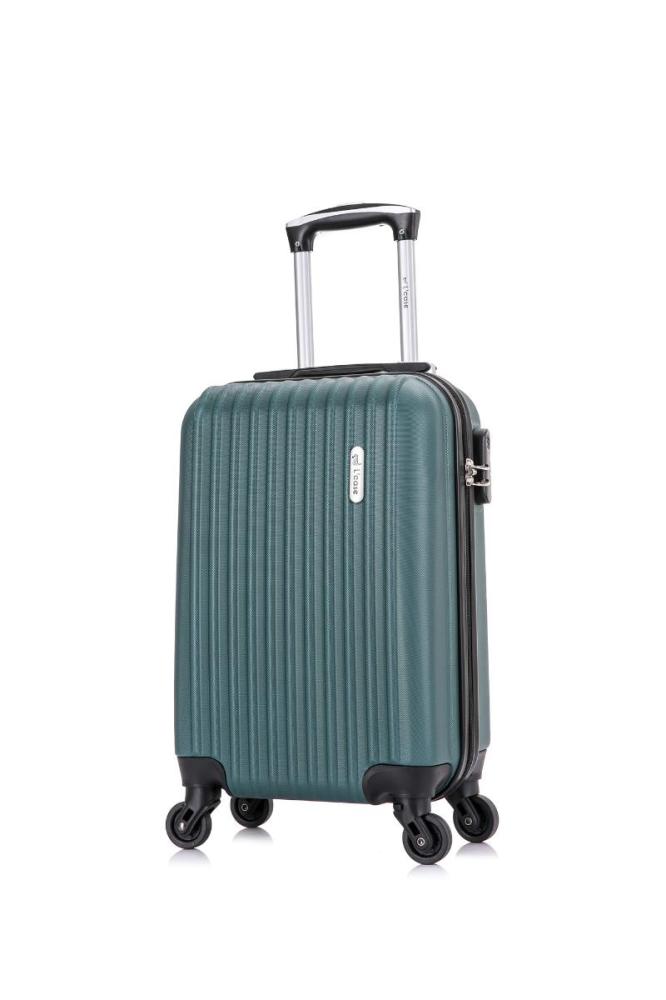 

Чемодан унисекс L'Case Krabi темно-зеленый, 53х33.5х20.5 см, Krabi XS