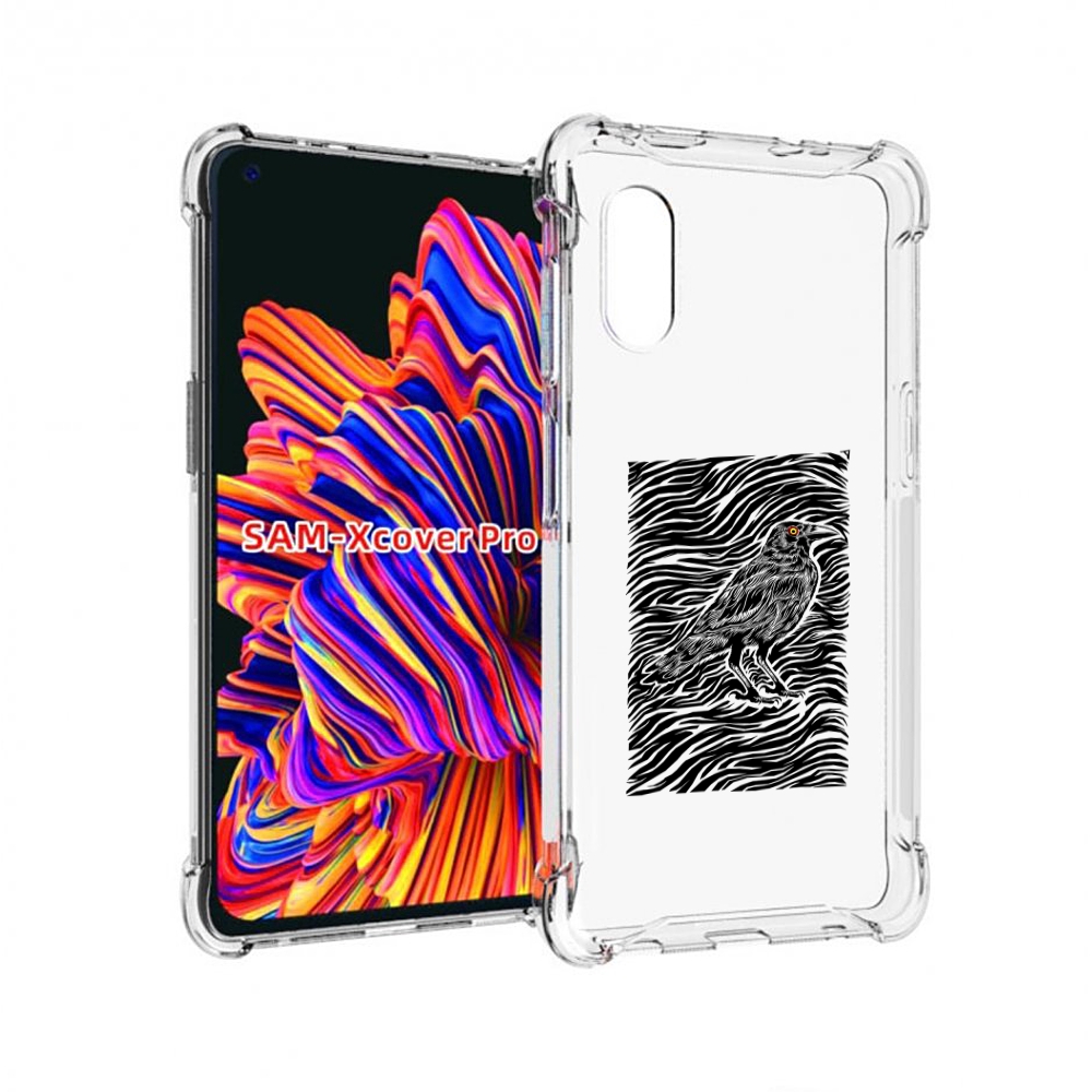 

Чехол MyPads ворон в абстракции для Samsung Galaxy Xcover Pro 1, Прозрачный, Tocco