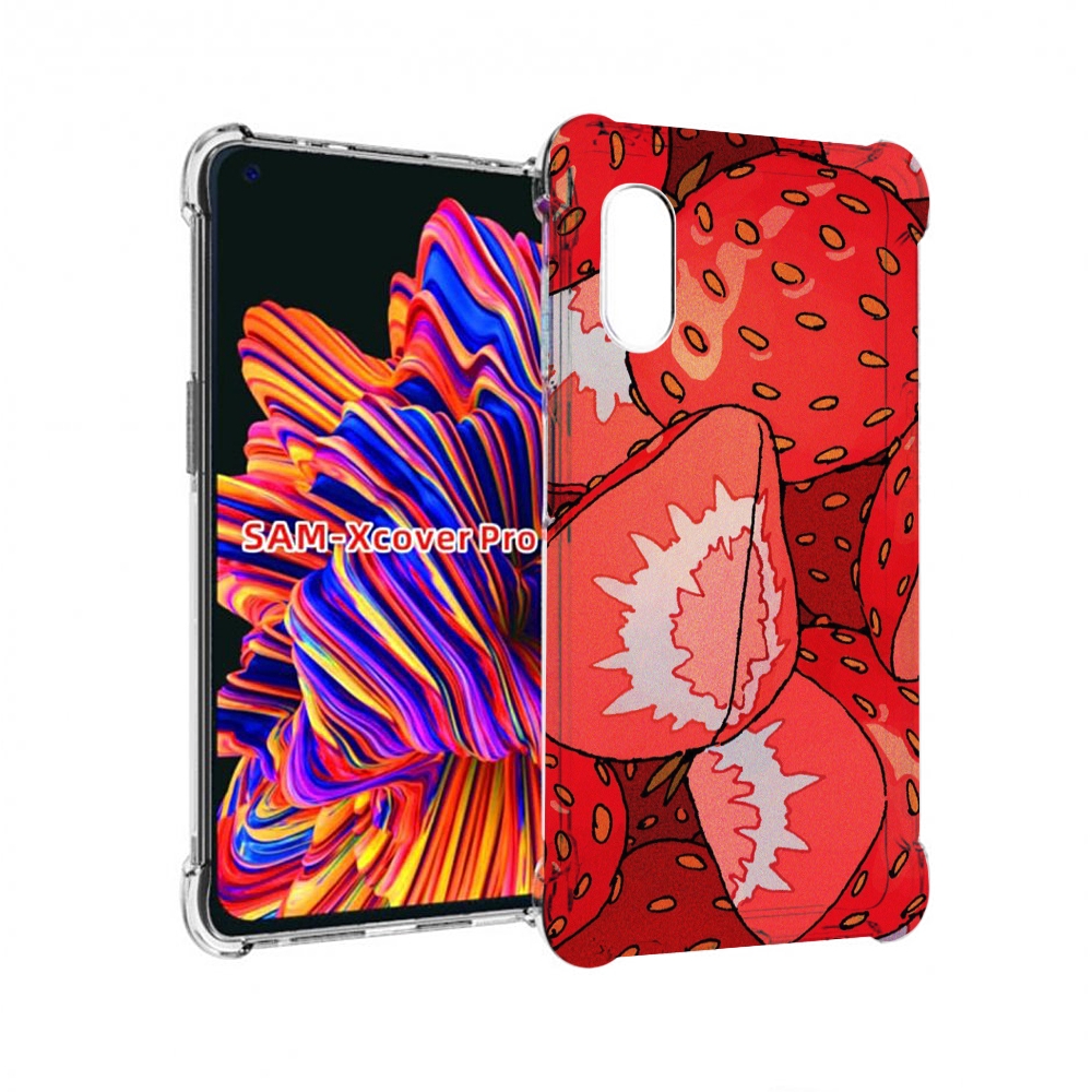 

Чехол MyPads рисованная-клубника для Samsung Galaxy Xcover Pro 1, Прозрачный, Tocco