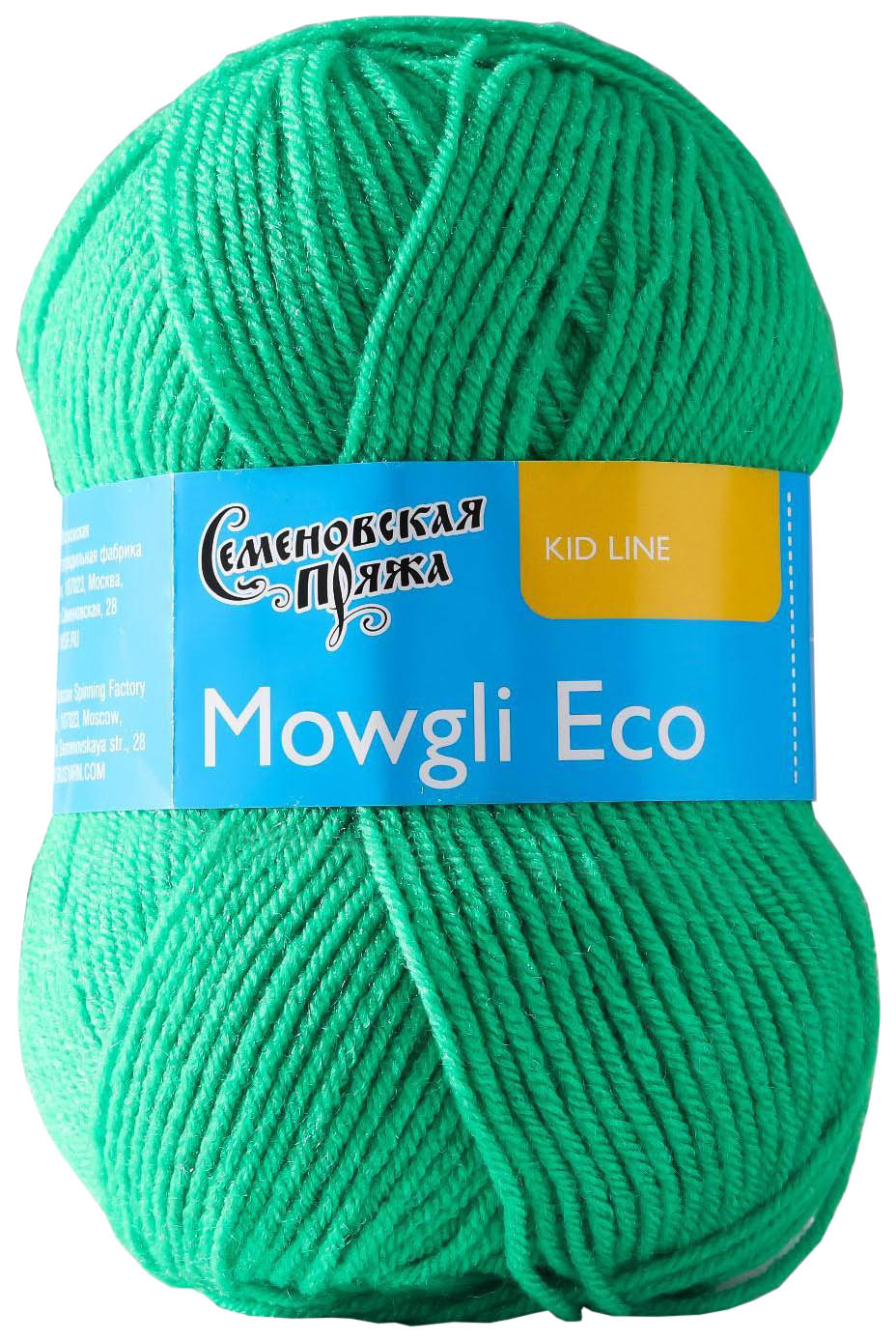 

Пряжа Семеновская Mowgli Eco (47), ярко-зеленый 5 шт. по 50 г