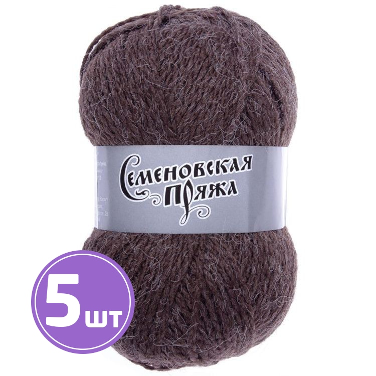 

Пряжа Семеновская Vulcan (666), кофе 5 шт. по 50 г, Коричневый
