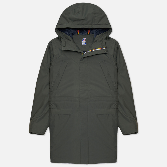 Мужская куртка парка K-Way Remi Ripstop Marmotta оливковый, Размер L
