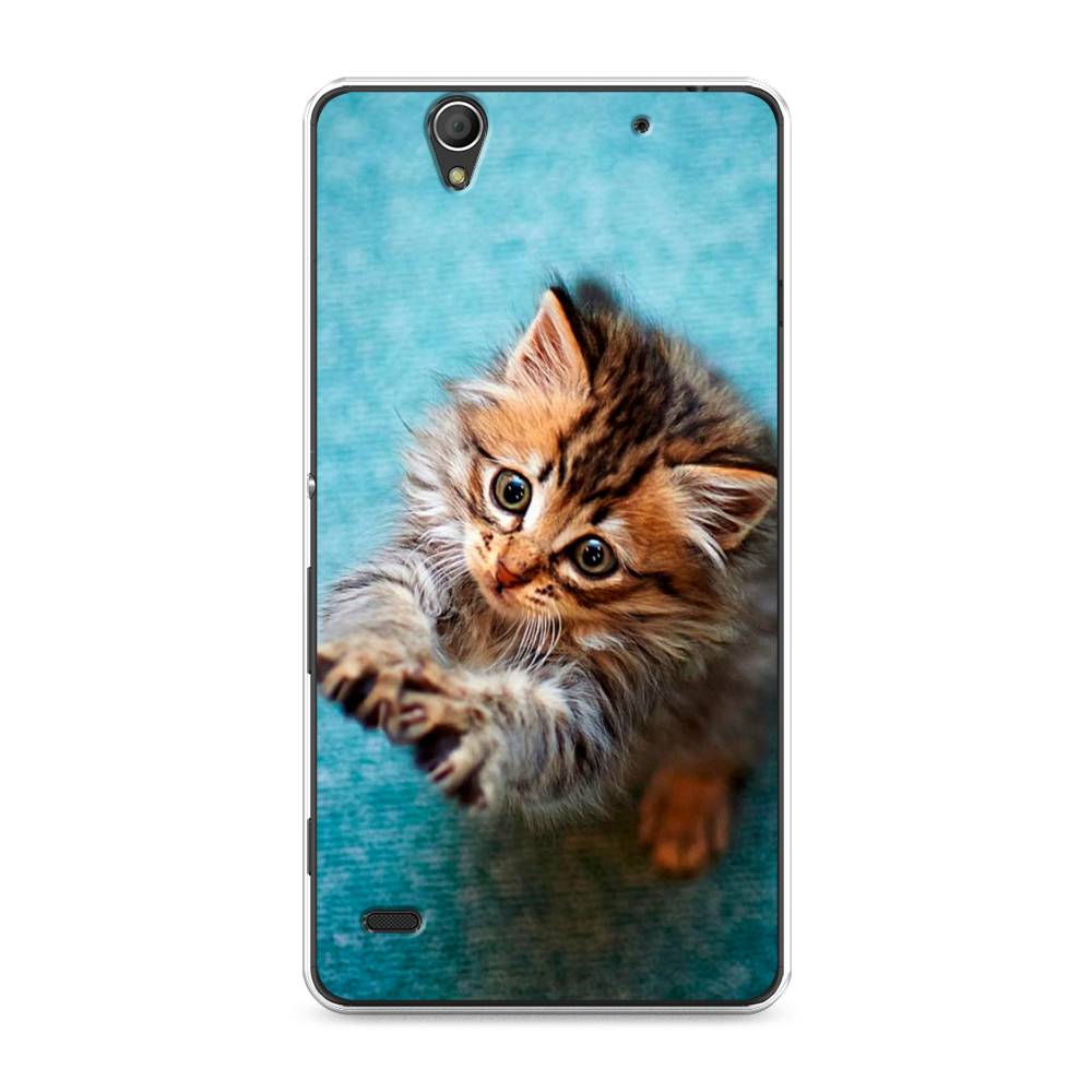 

Чехол Awog на Sony Xperia C4 "Котенок просит есть", Разноцветный, 52650-2