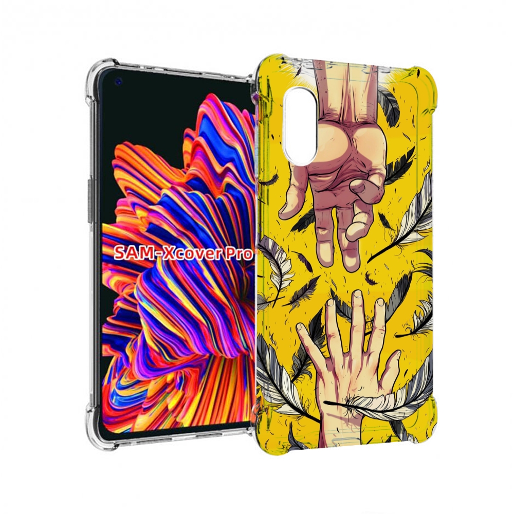 Чехол MyPads рука-в-руку для Samsung Galaxy Xcover Pro 1
