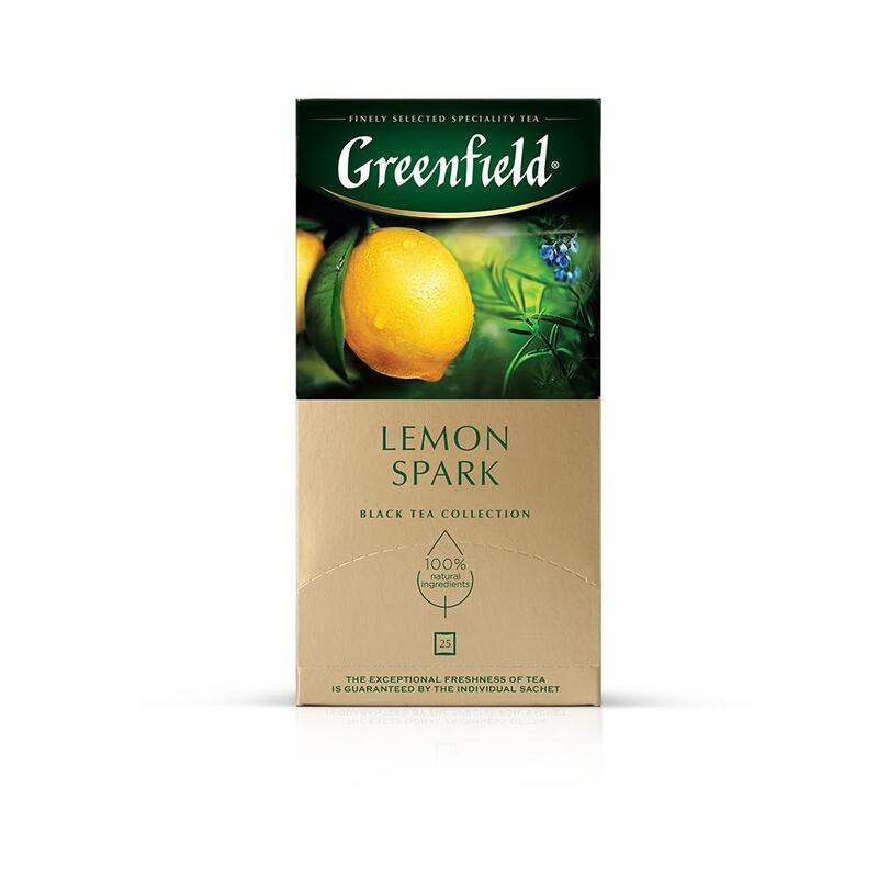 

Чай Greenfield Lemon Spark черный 1,5г.*25пак., 0711-10