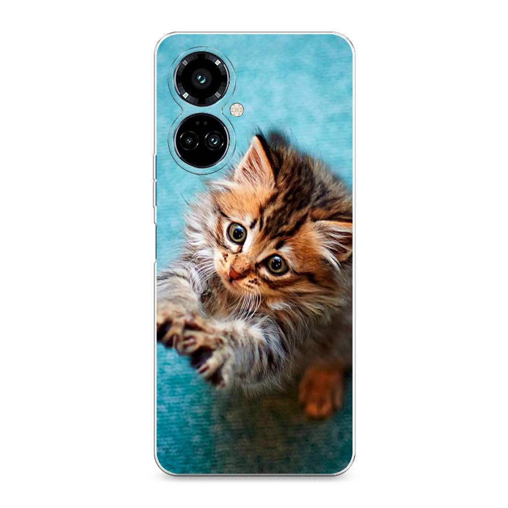 

Силиконовый чехол "Котенок просит есть" на Tecno Camon 19 Pro, Котенок просит есть