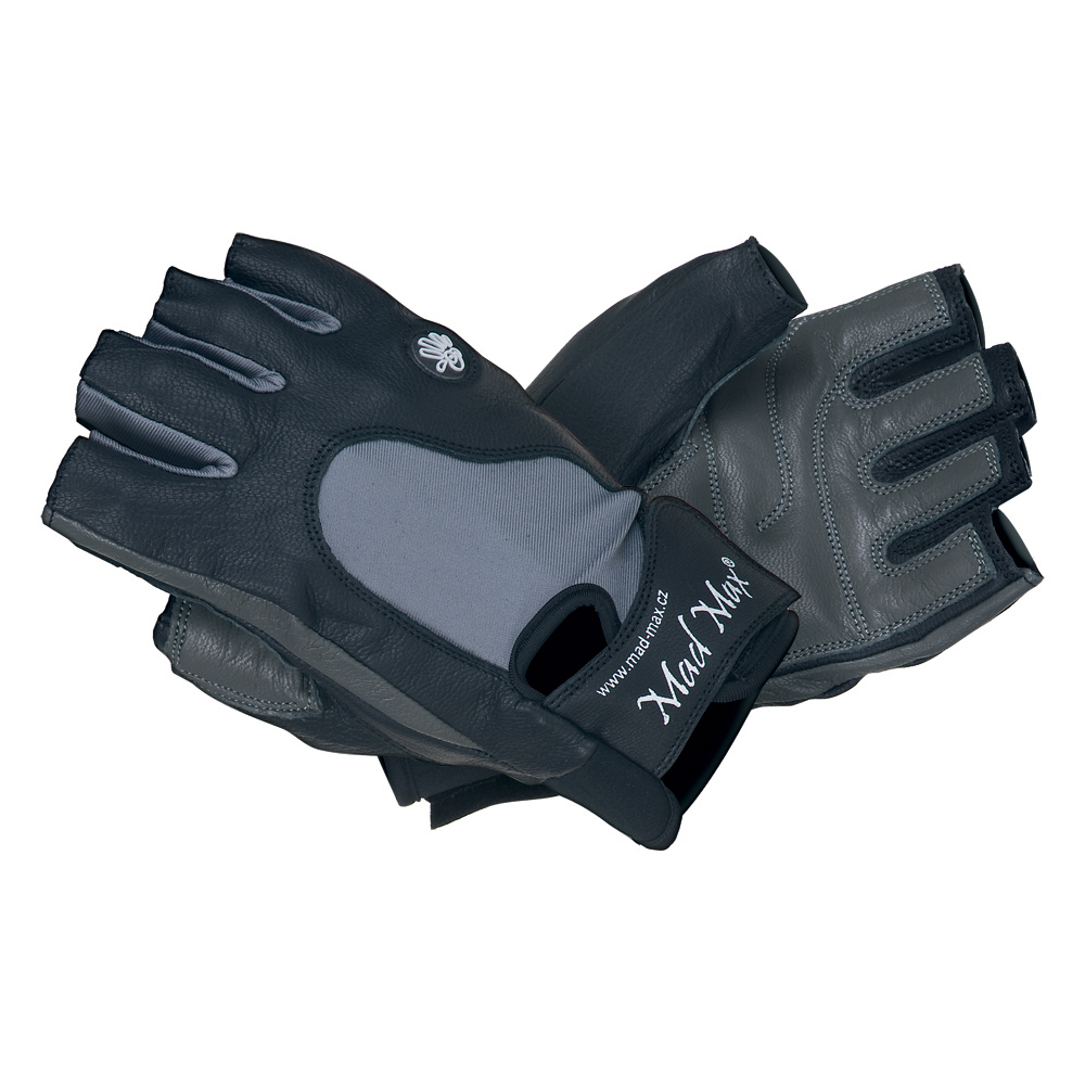 фото Перчатки для фитнеса mad max mfg-820, black/grey, m