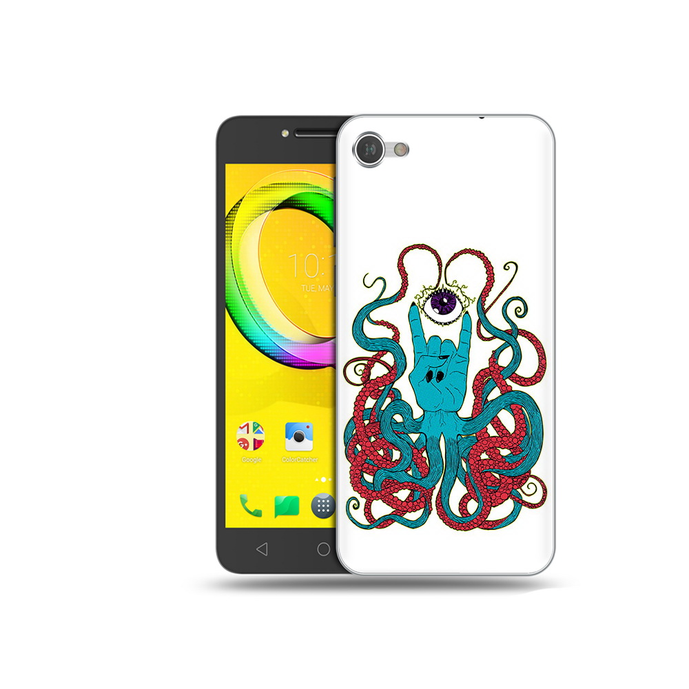 

Чехол MyPads Tocco для Alcatel A5 осьминог-рука абстракция (PT67387.664.530), Прозрачный, Tocco