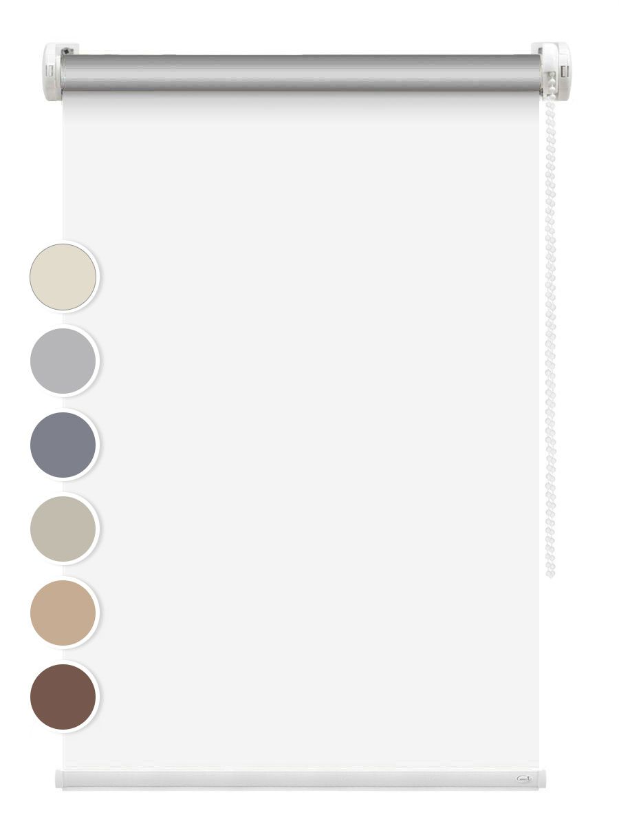 Рулонная штора FixLine Amigo BASIC THERMO Black-Out 60х180 белый