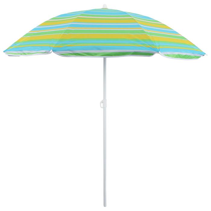 Зонт пляжный «Модерн» с механизмом наклона, серебряным покрытием, d=180 cм, h=195 см, цвет