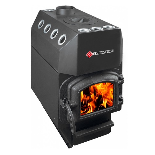 

Печь TERMOFOR 'Ставр 9ЧЧ' (до 150 м.куб, с плитой, чугунная дверца)