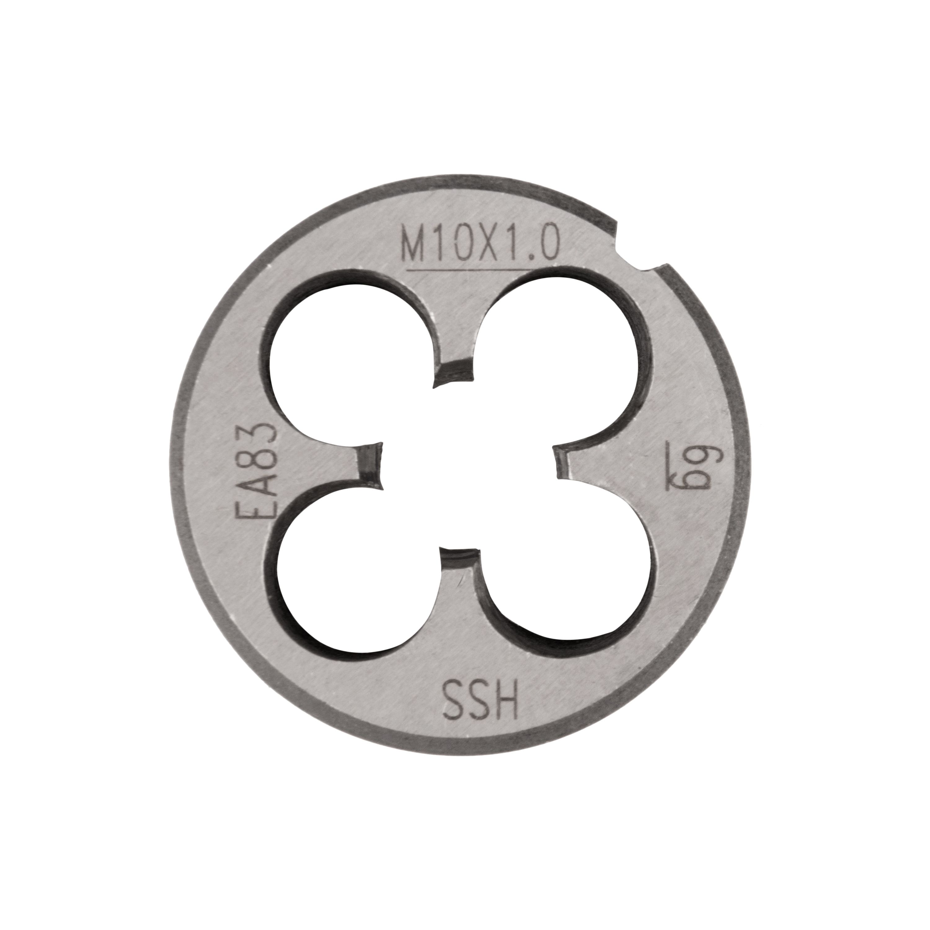 Плашка NORGAU Industrial M10х1.0х30 мм, метрическая, угол 60°, по DIN223, HSS RHT-266-571