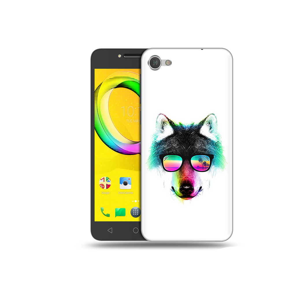 

Чехол MyPads Tocco для Alcatel A5 радужный волк (PT67387.664.567), Прозрачный, Tocco