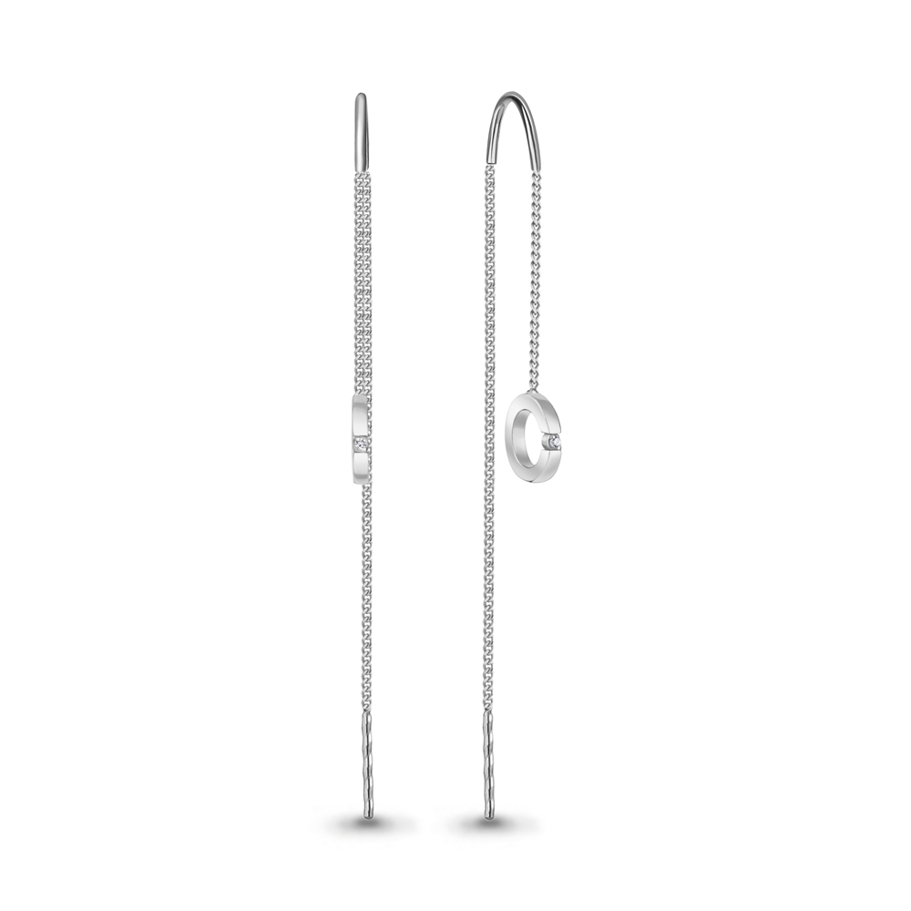 

Серьги из белого золота с бриллиантом Aquamarine Aquamarine 942822_585_бз, 942822_585_бз