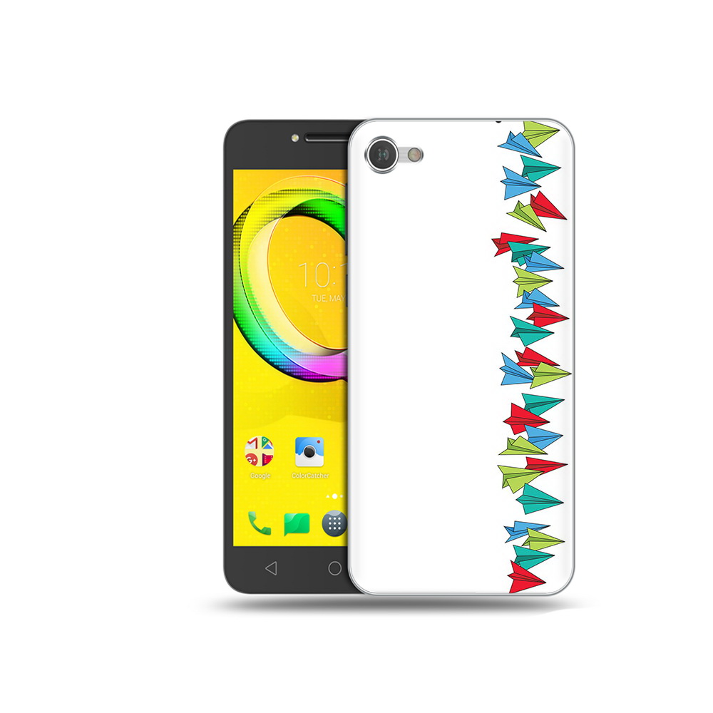 

Чехол MyPads Tocco для Alcatel A5 самолетики из листочков (PT67387.664.593), Прозрачный, Tocco