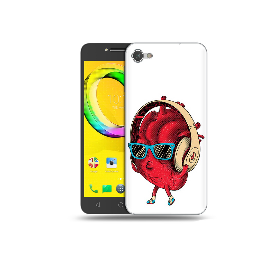 

Чехол MyPads Tocco для Alcatel A5 слушай сердце (PT67387.664.609), Прозрачный, Tocco