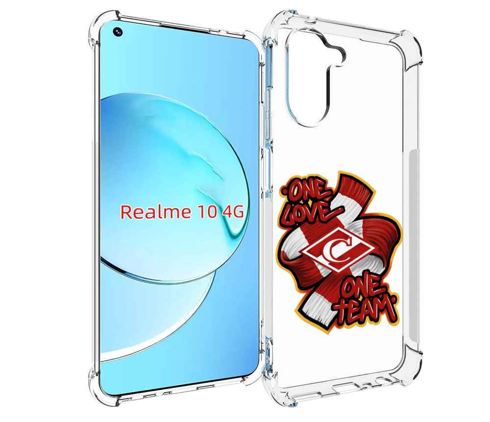 

Чехол MyPads Одна любовь-Спартак для Realme 10, Прозрачный, Tocco