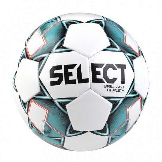 фото Мяч футбольный select brillant replica, бел/гол/красный, размер 5