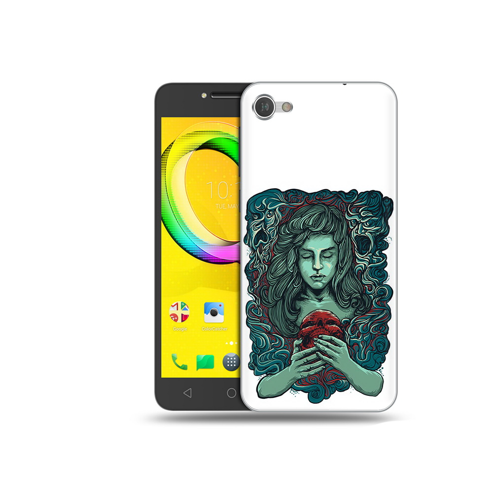 

Чехол MyPads Tocco для Alcatel A5 спящая девушка (PT67387.664.619), Прозрачный, Tocco