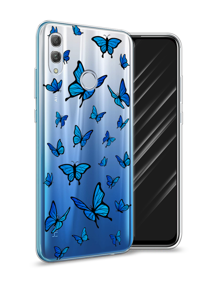 

Чехол Awog на Honor 10 Lite "Синие бабочки", Синий;белый, 67550-1