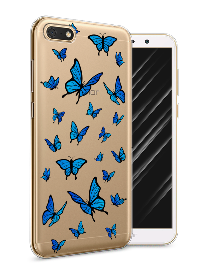 

Чехол Awog на Honor 7A "Синие бабочки", Синий;белый, 65250-1