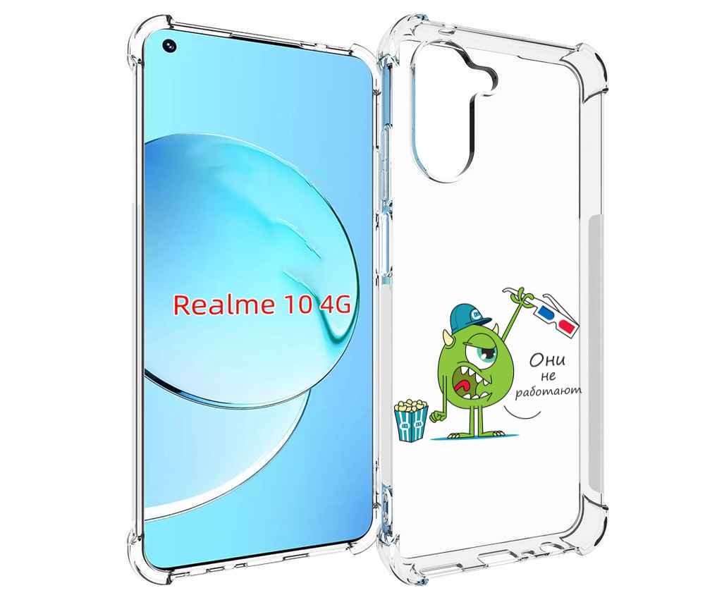 

Чехол MyPads Очки не работают для Realme 10, Прозрачный, Tocco