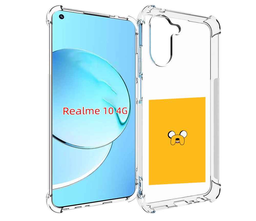 

Чехол MyPads Джейк-время-приключений для Realme 10, Прозрачный, Tocco