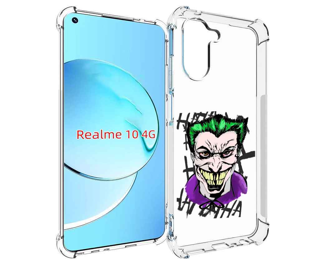 

Чехол MyPads Джокер-крейзи для Realme 10, Прозрачный, Tocco