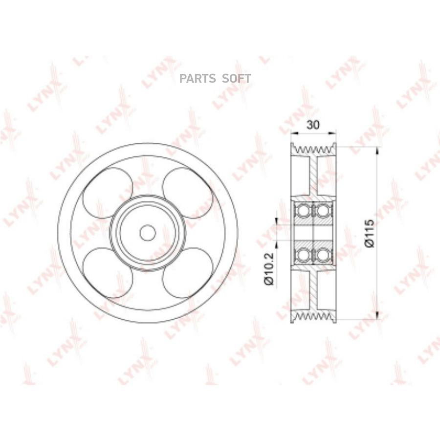 

Ролик обводной приводного ремня TOYOTA Lynx PB7037