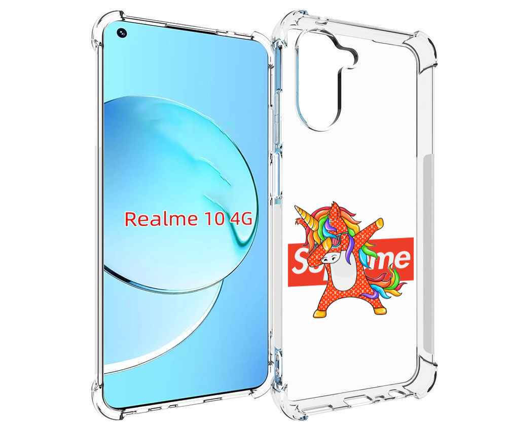 

Чехол MyPads Единорог-суприм для Realme 10, Прозрачный, Tocco