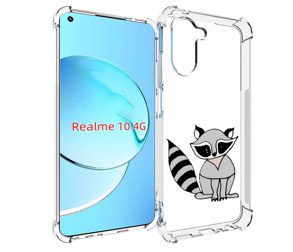 

Чехол MyPads Енотик для Realme 10, Прозрачный, Tocco