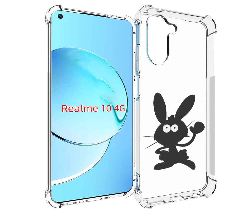 

Чехол MyPads Заяц для Realme 10, Прозрачный, Tocco