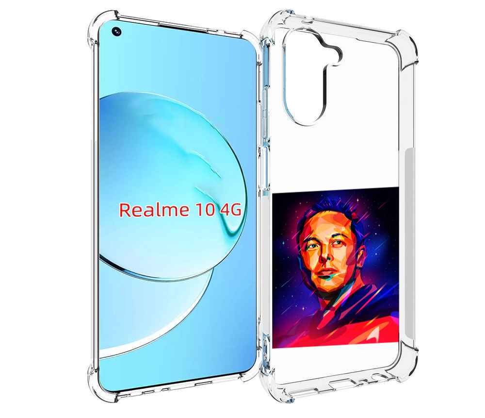 

Чехол MyPads Илон-Маск для Realme 10, Прозрачный, Tocco