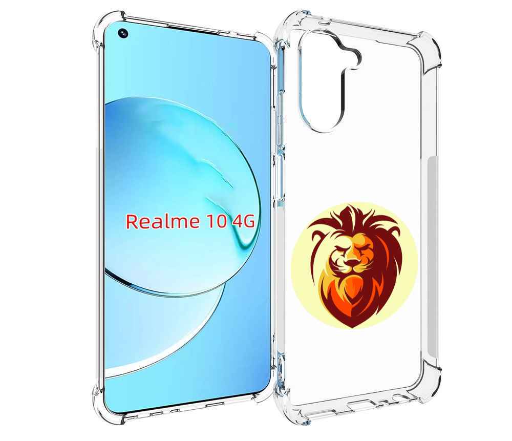 

Чехол MyPads Картинка-Лев для Realme 10, Прозрачный, Tocco