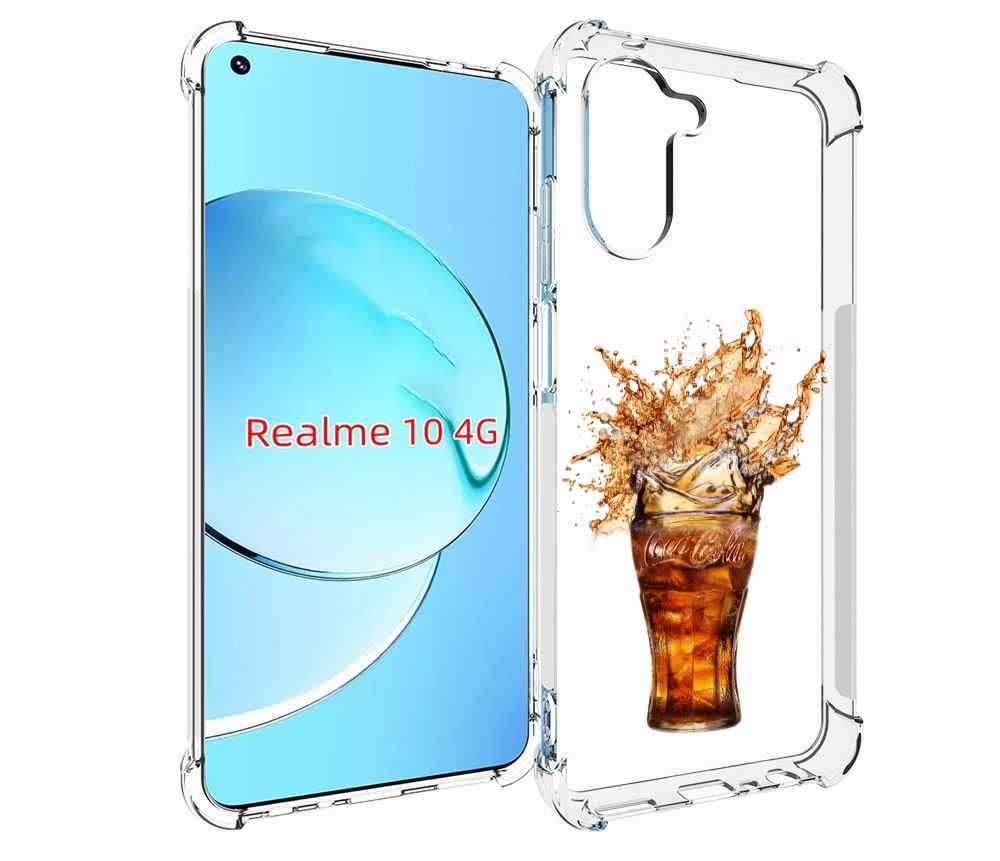 

Чехол MyPads Кола-в-стакане для Realme 10, Прозрачный, Tocco