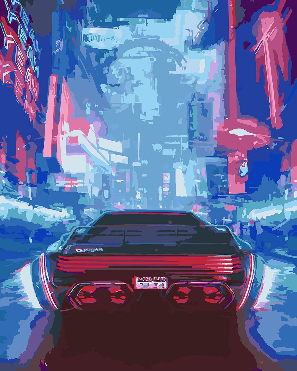 

Картина по номерам Красиво Красим Cyberpunk car, 70 х 90 см, Cyberpunk car