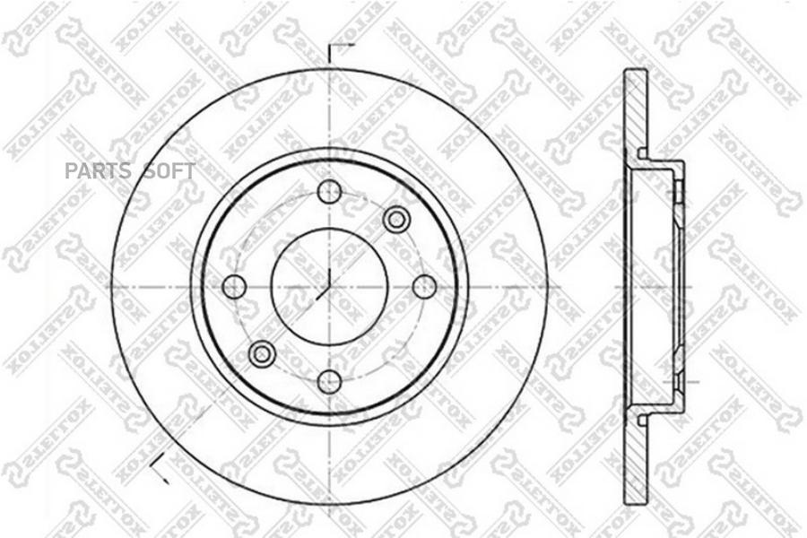 Диск тормозной передний STELLOX 6020-1926-SX