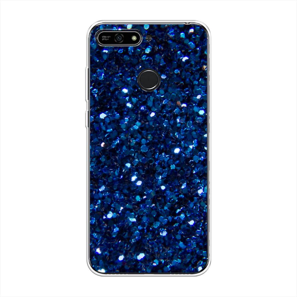 

Чехол Awog "Синие блестки рисунок" для Honor 7A Pro