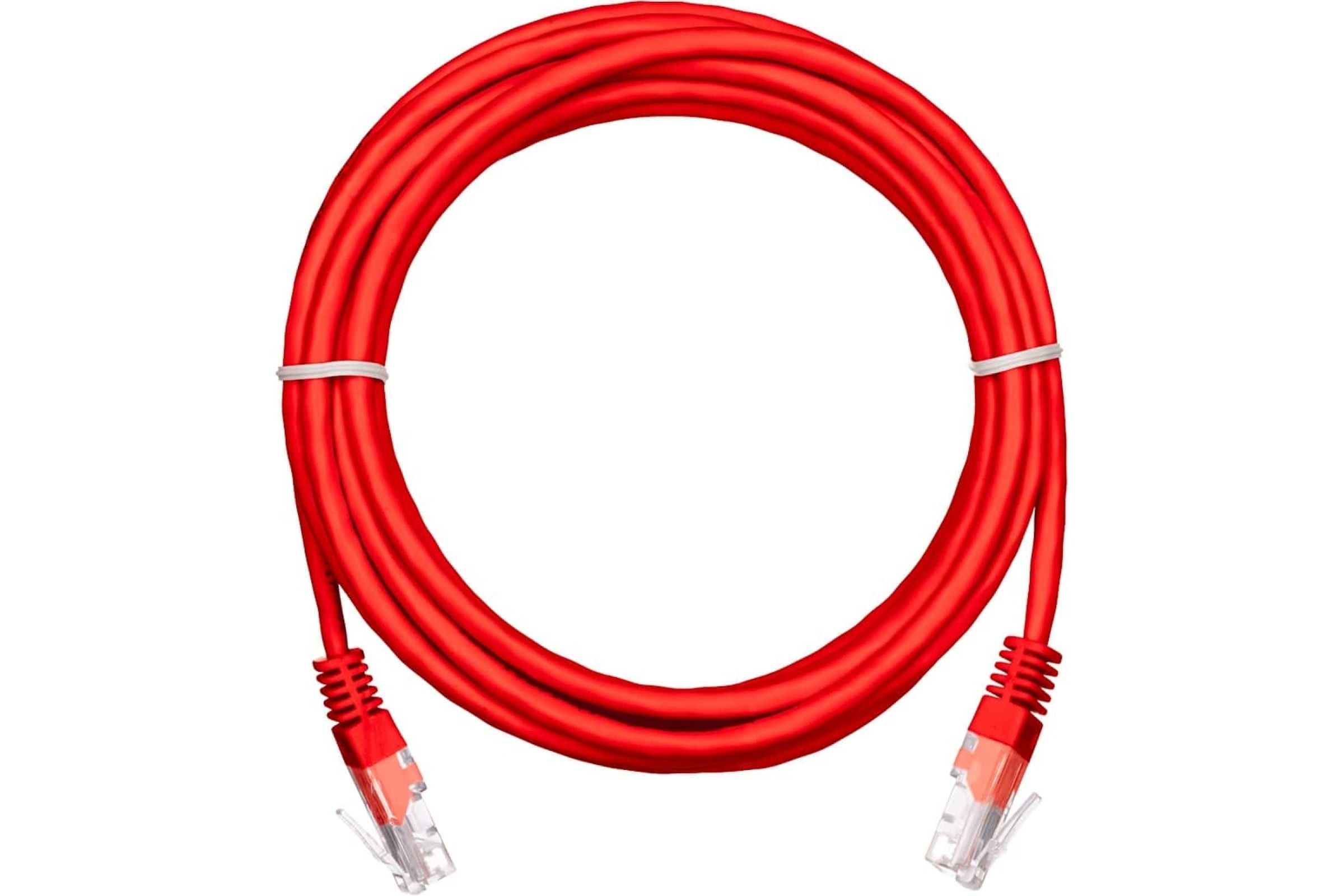 

Коммутационный шнур NETLAN EC-PC4UD55B-BC-PVC-005-RD-10 U/UTP 4 пары, Кат.5е (Класс D), 10