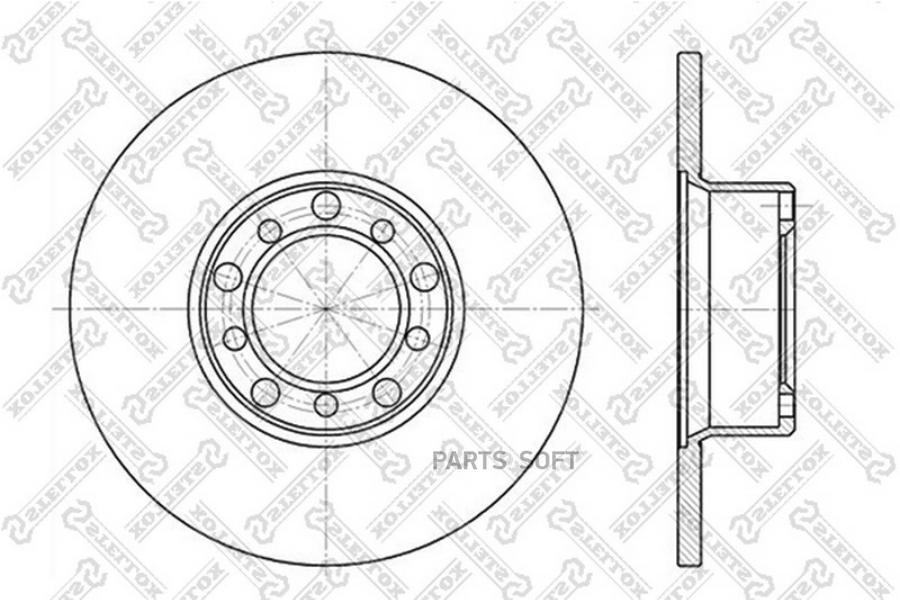 

Диск тормозной передний STELLOX 60203304SX