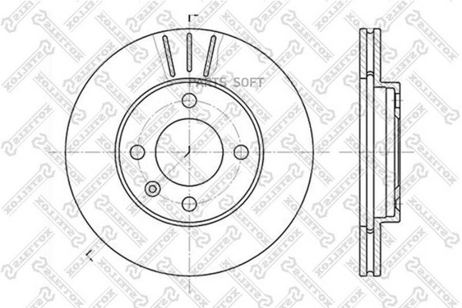 

Диск тормозной передний STELLOX 6020-4724V-SX
