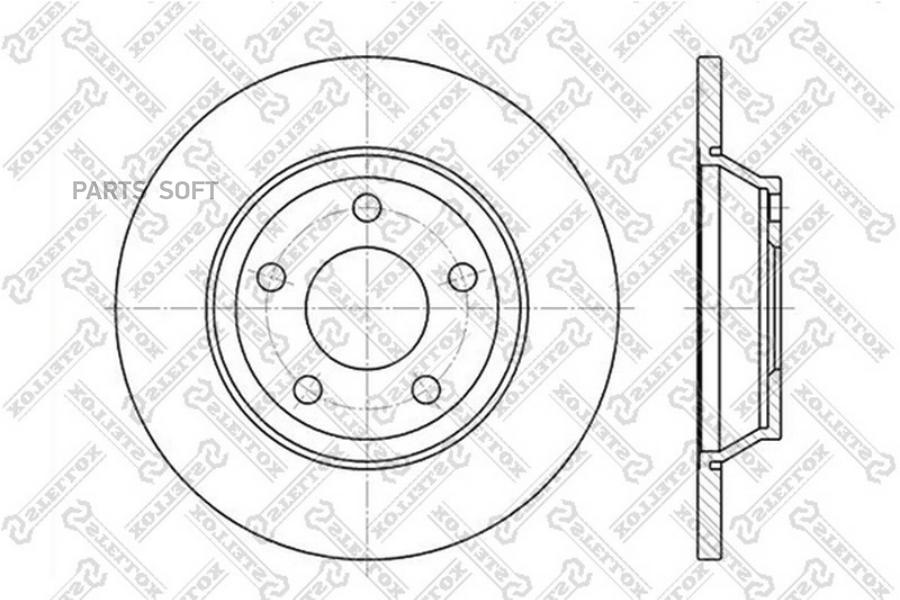 

Диск тормозной передний STELLOX 6020-4745-SX