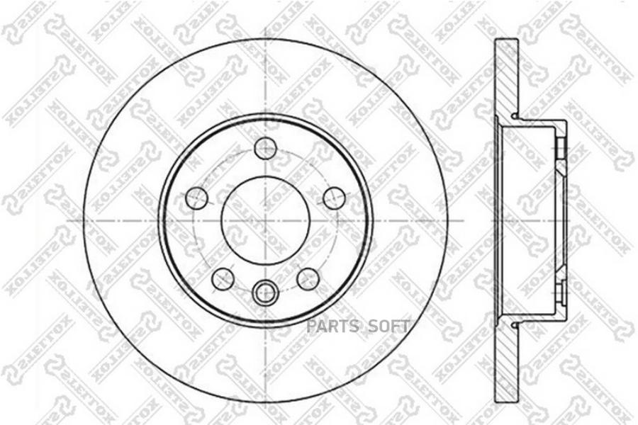 Диск тормозной передний STELLOX 6020-4766-SX