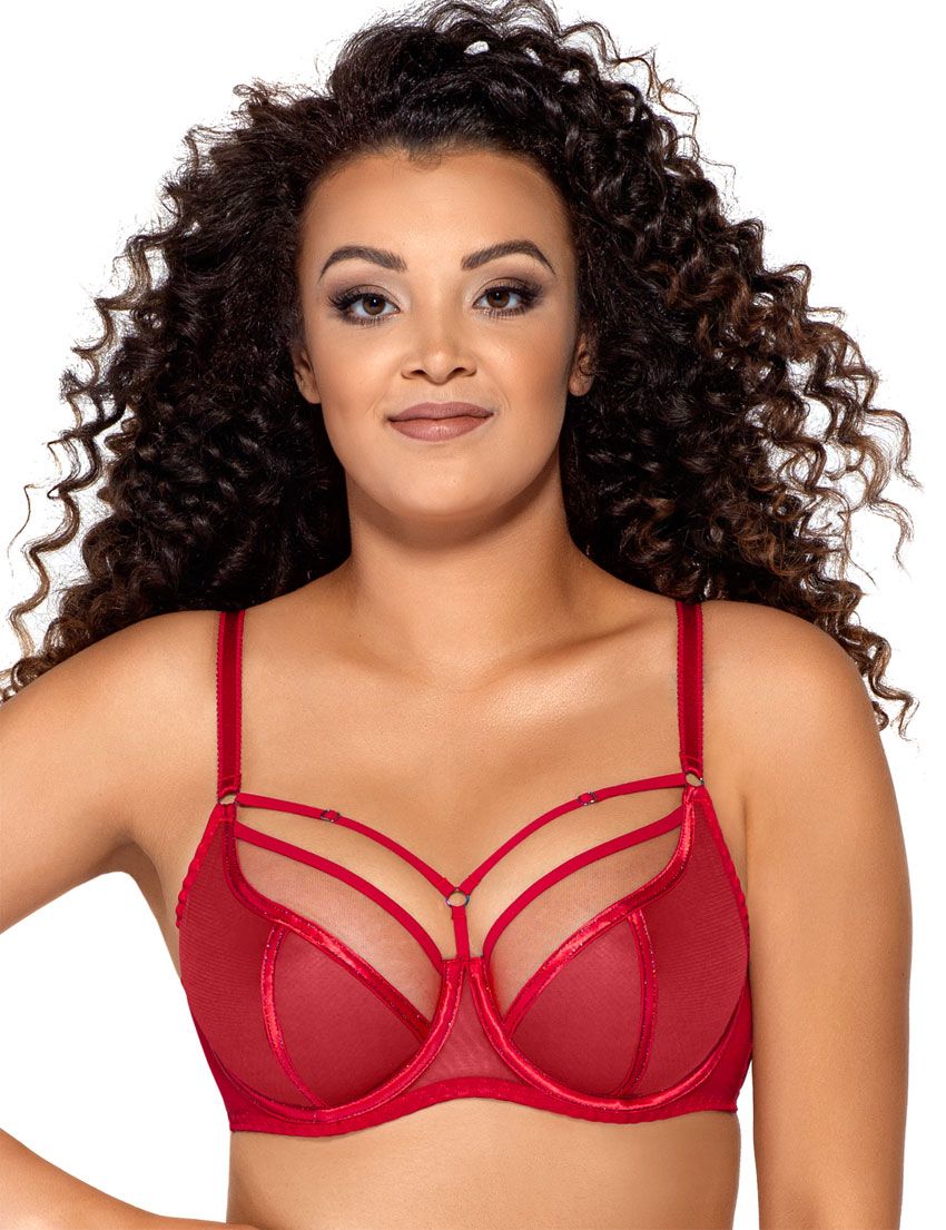 

Бюстгальтер на косточках plus size с декоративными бретелями, 1923 M Maxi