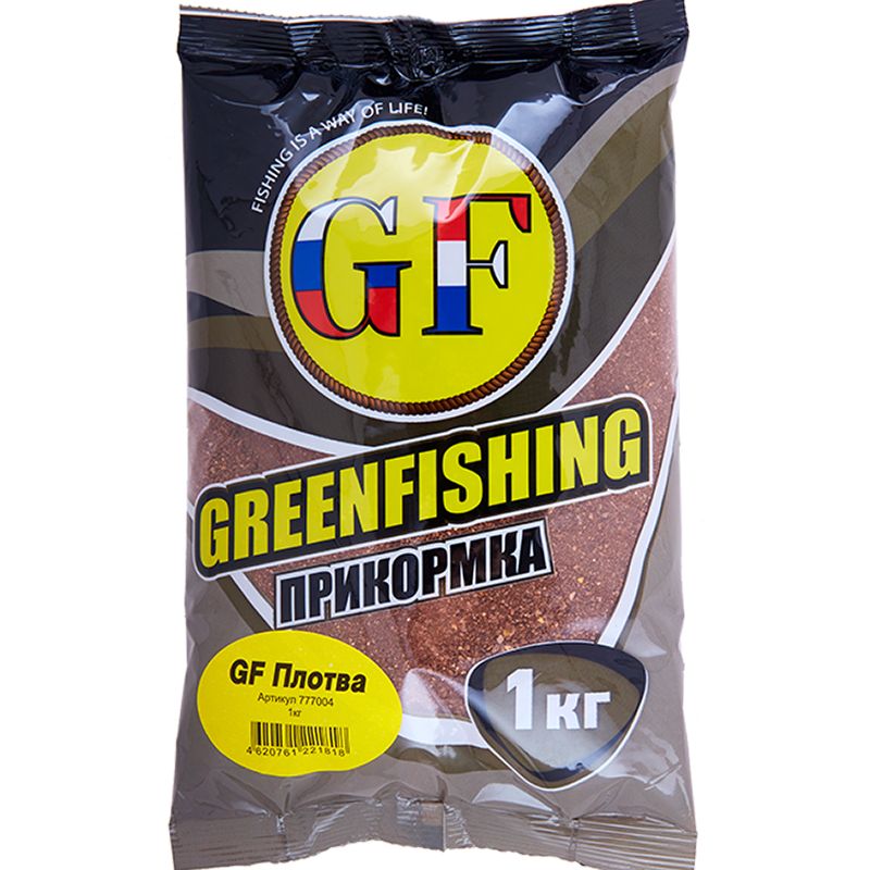 

Прикормка натуральная GreenFishing GF, Плотва, 1 кг, GF