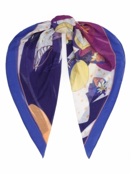 фото Платок женский eleganzza 01-00039895 фиолетовый, 110х110 см
