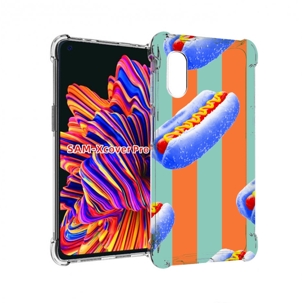 

Чехол MyPads синие хотдоги для Samsung Galaxy Xcover Pro 1, Прозрачный, Tocco